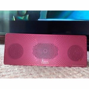 Pink bluetooth speaker
